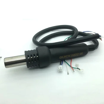 AC 220V силиконовая трубка, 5-контактный кабель, ручка для пистолета горячего воздуха с нагревательным сердечником для быстрой паяльной станции 850D 990D