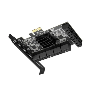 16-Портовая карта PCIe SATA III, карта контроллера PCIe SATA III с внутренним адаптером 6 Гб/с. Конвертер PCI SATA3.0 Карта расширения